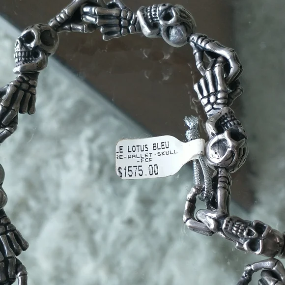 STERLING SILVER WALLET  CHAIN,  ONE OF A KIND - Picture 10 of 13